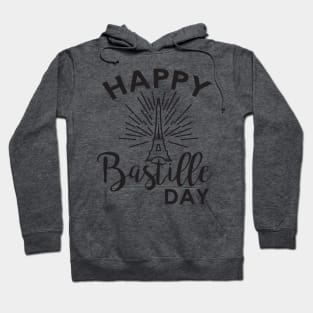 Shining Eiffel Tower the symbol of France - Bastille Day Hoodie